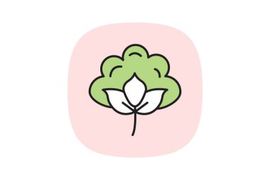 Pamuk Alanı, vektör, piksel mükemmel, illüstratör dosyası