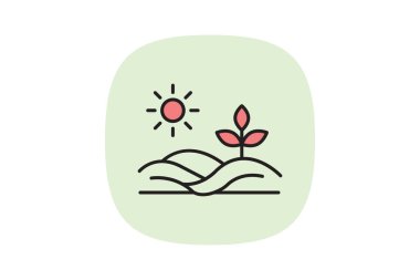 Döllenmiş Toprak, vektör, piksel mükemmel, illüstratör dosyası