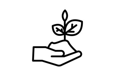 Toprak Elde, vektör, piksel mükemmel, illüstratör dosyası