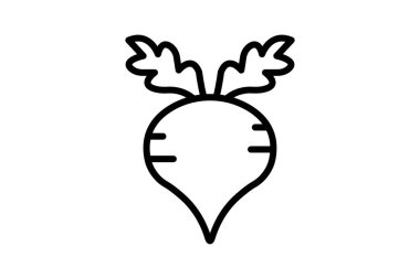 Şeker Pancarı Yaprağı, vektör, piksel mükemmel, illüstratör dosyası