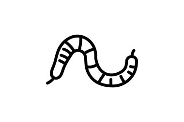 Solucan Eylem, vektör, piksel mükemmel, illüstratör dosyası