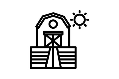 Çiftlik Alanı Aç, vektör, piksel mükemmel, illüstratör dosyası