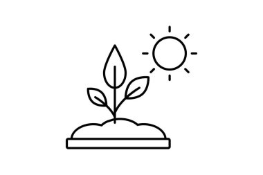 Güneş Işığı Çiftliği, vektör, piksel mükemmel, illüstratör dosyası