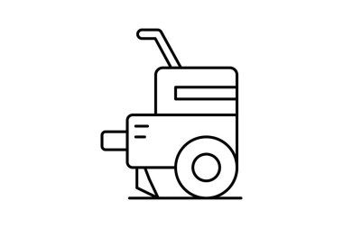 Cultivator Machine, vektör, piksel mükemmel, illüstratör dosyası