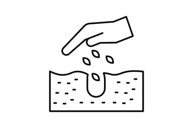 Tohumların Avuç İçi, vektör, piksel mükemmel, illüstratör dosyası