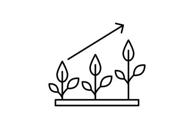 Biyolojik büyüme, vektör, piksel mükemmel, illüstratör dosyası