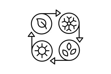 Sezon Vardiyası Çiftliği, vektör, piksel mükemmel, illüstratör dosyası