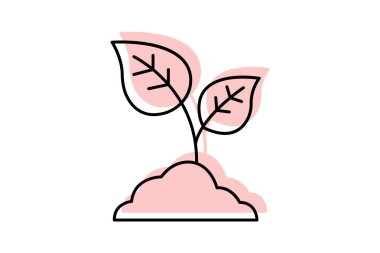 Tohumlar filizlensin, vektör, piksel mükemmel, illüstratör dosyası