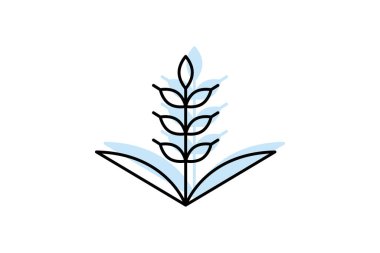 Altın Buğday Alanı, vektör, piksel mükemmel, illüstratör dosyası