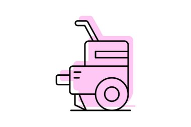 Cultivator Machine, vektör, piksel mükemmel, illüstratör dosyası