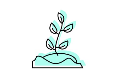 Filizlenen Yaşam, vektör, piksel mükemmel, illüstratör dosyası