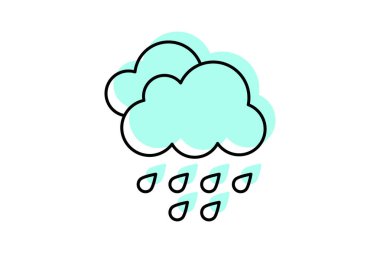 Yağmurla beslenen arazi, vektör, piksel mükemmel, illüstratör dosyası