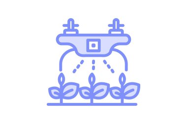 Hassas tarım, vektör, piksel mükemmel, illüstratör dosyası