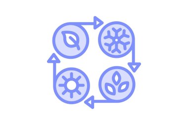 Sezon Vardiyası Çiftliği, vektör, piksel mükemmel, illüstratör dosyası