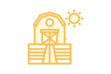 Çiftlik Alanı Aç, vektör, piksel mükemmel, illüstratör dosyası