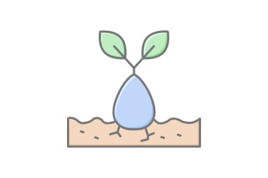 Tohum bırakma anı, vektör, piksel mükemmel, illüstratör dosyası