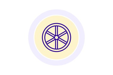 Çiftlik Tekerleği Dönüşü, vektör, piksel mükemmel, illüstratör dosyası