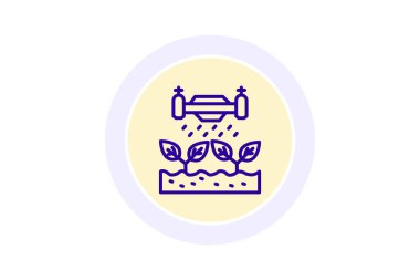 Çiftliğin üstündeki dron, vektör, piksel mükemmel, illüstratör dosyası