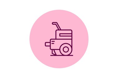 Cultivator Machine, vektör, piksel mükemmel, illüstratör dosyası