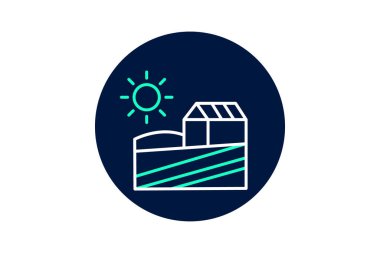 Farm Morning View, vektör, piksel mükemmel, illüstratör dosyası