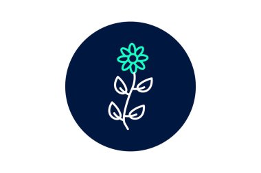 Botanik Akış, vektör, piksel mükemmel, illüstratör dosyası