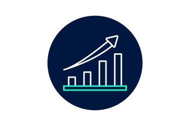 Dikey Büyüme, vektör, piksel mükemmel, illüstratör dosyası