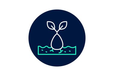 Tohum bırakma anı, vektör, piksel mükemmel, illüstratör dosyası