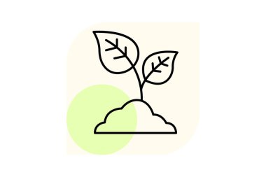 Tohumlar filizlensin, vektör, piksel mükemmel, illüstratör dosyası