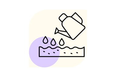 Sulanmış toprak, vektör, piksel mükemmel, illüstratör dosyası