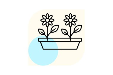 Bahçe Yatağı Hazırlık, vektör, piksel mükemmel, illüstratör dosyası