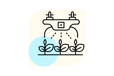 Hassas tarım, vektör, piksel mükemmel, illüstratör dosyası