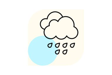 Yağmurla beslenen arazi, vektör, piksel mükemmel, illüstratör dosyası