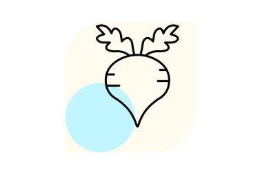 Şeker Pancarı Yaprağı, vektör, piksel mükemmel, illüstratör dosyası