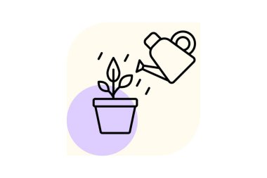 Sabah Sulama, vektör, piksel mükemmel, illüstratör dosyası