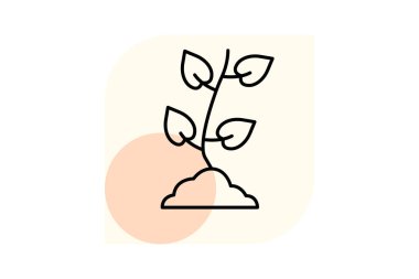 Taze fidan, vektör, piksel mükemmel, illüstratör dosyası