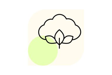 Pamuk Alan Esintisi, vektör, piksel mükemmel, illüstratör dosyası