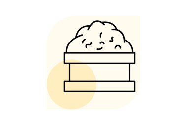 Vermicompost Sahne, vektör, piksel mükemmel, illüstratör dosyası