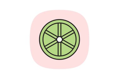 Çiftlik Tekerleği Dönüşü, vektör, piksel mükemmel, illüstratör dosyası