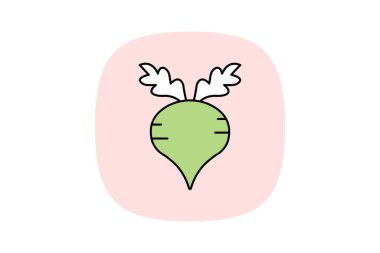 Şeker Pancarı Yaprağı, vektör, piksel mükemmel, illüstratör dosyası