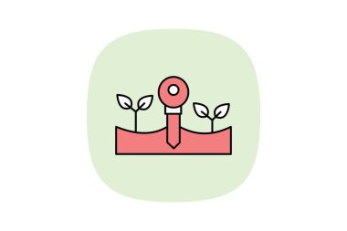 Toprak Tarama Sistemi, vektör, piksel mükemmel, illüstratör dosyası