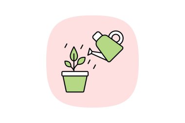 Sabah Sulama, vektör, piksel mükemmel, illüstratör dosyası