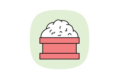 Vermicompost Sahne, vektör, piksel mükemmel, illüstratör dosyası