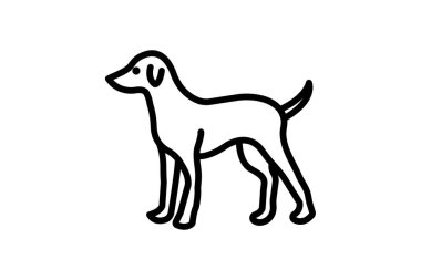 Köpek, vektör, piksel mükemmel, çizer dosyası