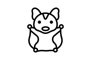 Şeker Planörü, vektör, piksel mükemmel, illüstratör dosyası