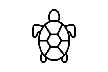 Kaplumbağa, vektör, piksel mükemmel, illüstratör dosyası