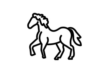 Minyatür At, vektör, piksel mükemmel, illüstratör dosyası