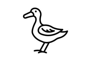 Ördek, vektör, piksel mükemmel, çizer dosyası