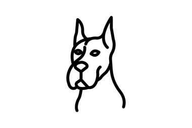 Büyük Danca, vektör, piksel mükemmel, illüstratör dosyası