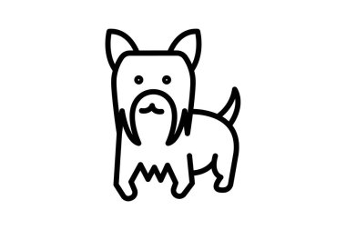 Yorkshire Teriyeri, vektör, piksel mükemmel, illüstratör dosyası