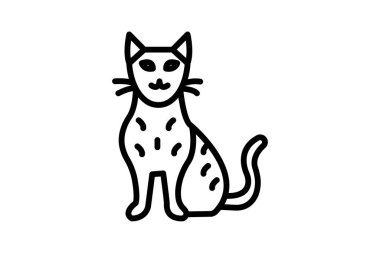 Bengal Kedi, vektör, piksel mükemmel, illüstratör dosyası